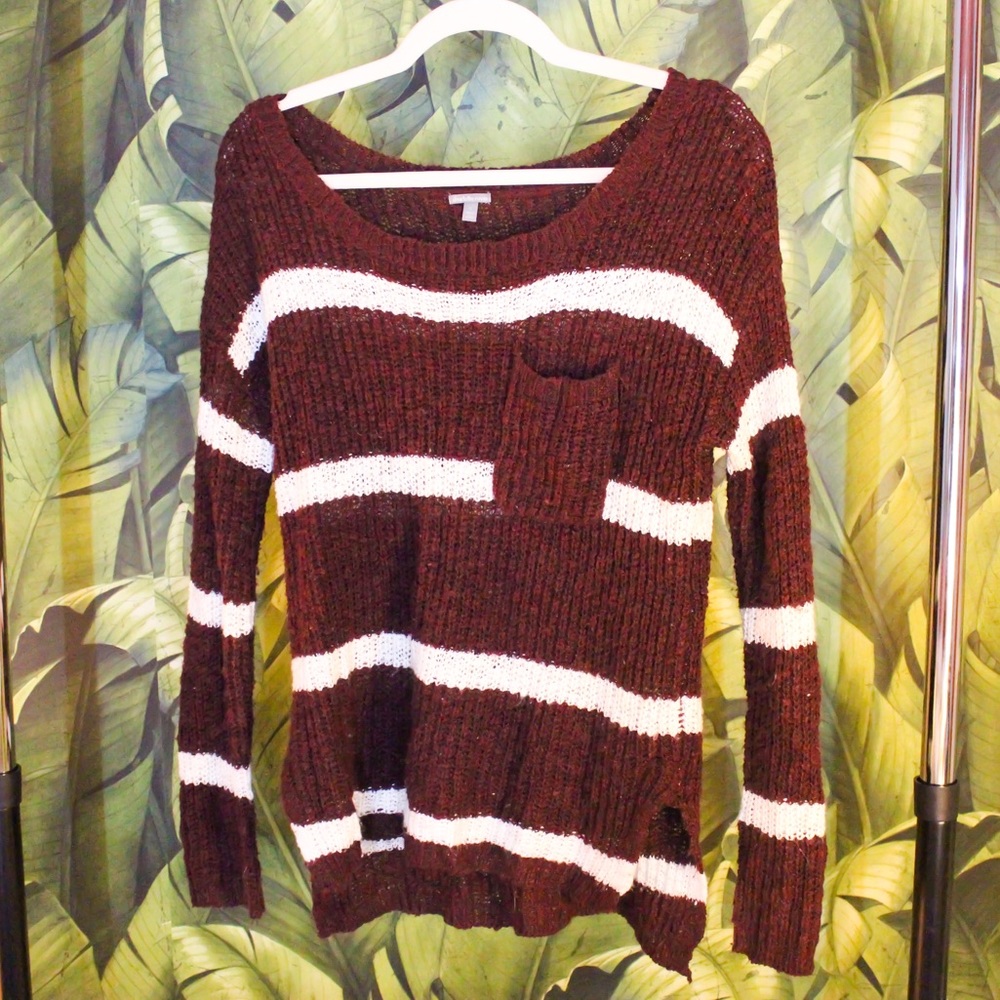 Striped fall sweater